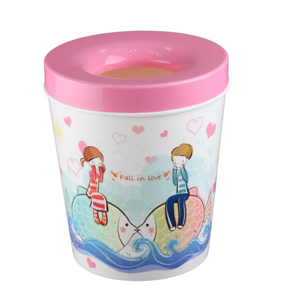 Cartoon Printing Fashionable Toilet Pail /Paper Basket (FF-5212)