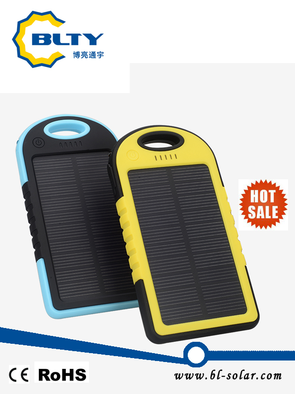 Outdoor Waterproof Solar Mobile Power Bank Charger 4000mAh