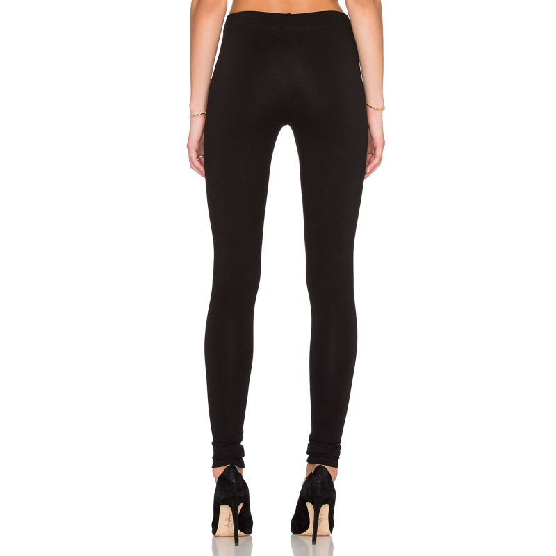 Polyester Pants Double Zipper Design Legging