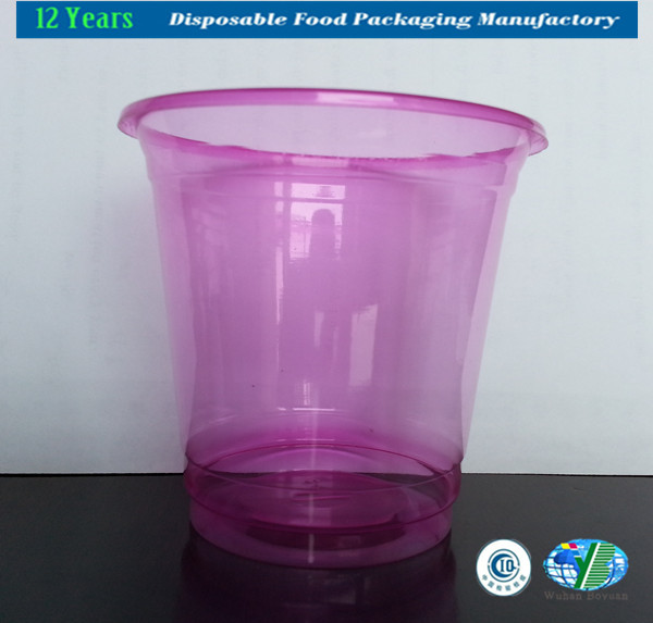 12oz Colorful Transparent Plastic Cups