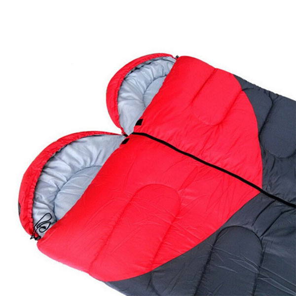 Couple Sleeping Bag Red&Black Hollow Cotton Sleeping Bag