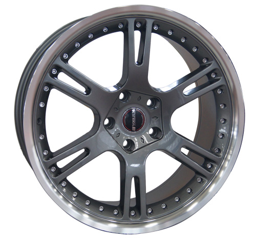 Alloy Wheels in Gunmetal Machine Lip (UFO-LW133)