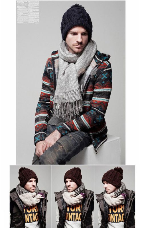 Fashion Beckham Hand Knitting Knitted Winter Hat