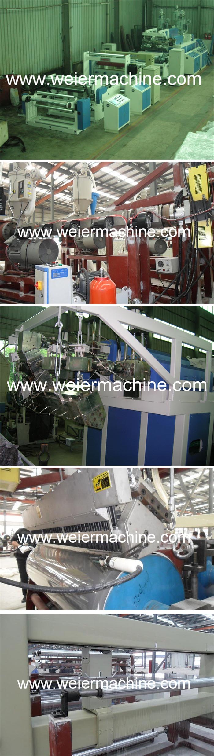 Automatic 1-3layers CPP Plastic Casting Stretch Film Sheet Extrusion Machine From 15 Years Factory