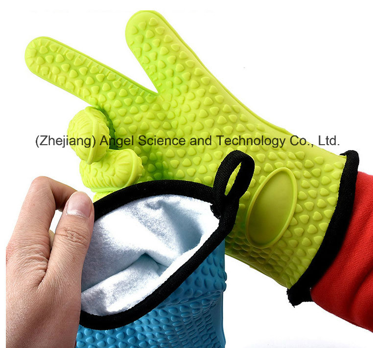 Kitchenware Baking Tool Silicone Warm Glove with Cotton Sg29