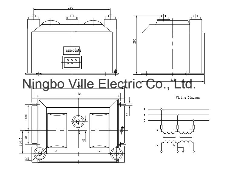 Potential Voltage Transformer (PT, VT) Instrument Voltage Transformer Measurement Transformer