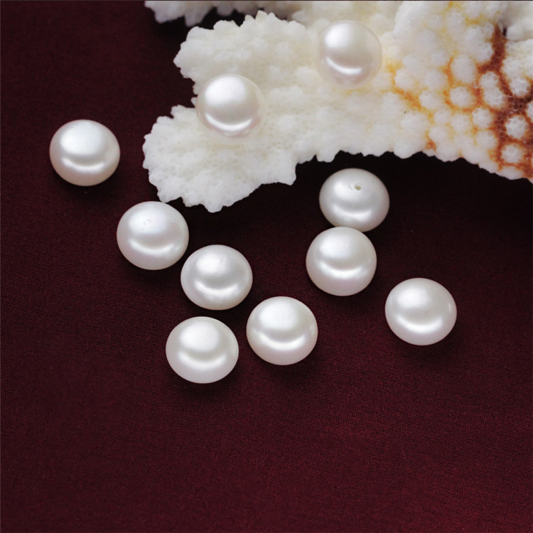 12-13mm White Color Nice Button Loose Pearls