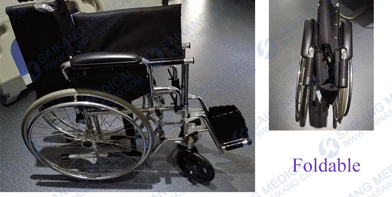 Price of Powder Coating Steel Frame Wheelchairs (CE/FDA/ISO)