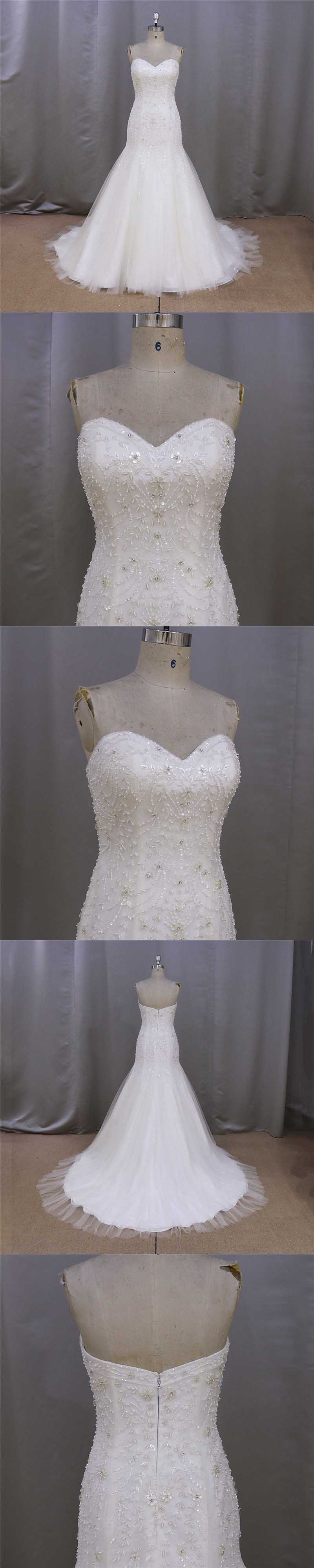 Beads Sweetheart Mermaid Bridal Dress