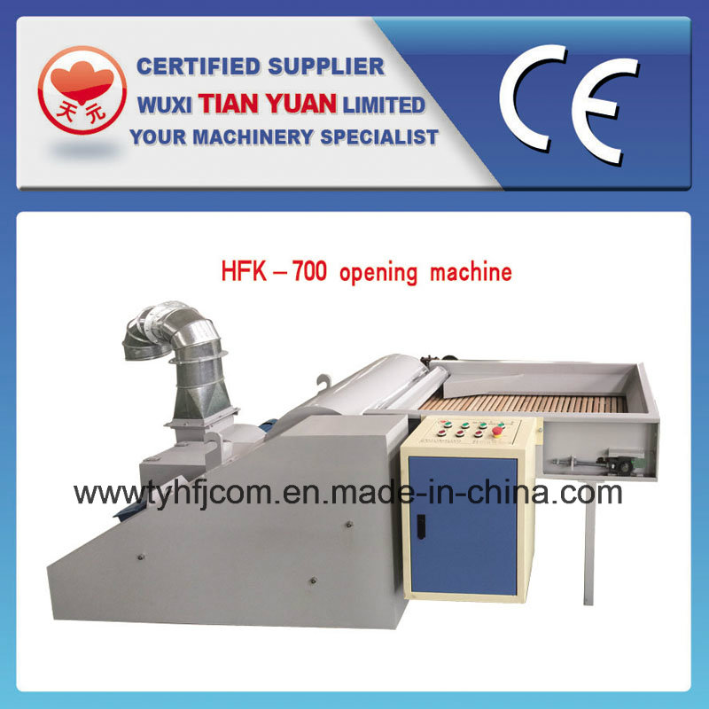 Polyester Stable Fiber Nonwoven Opening Machine with CE Approved (HFK-700)