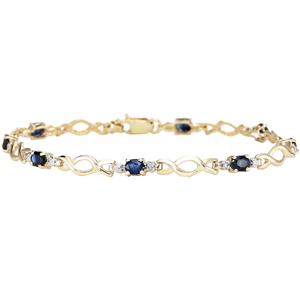 Xo 925 Silver Bracelet Jewelry with Oval CZ