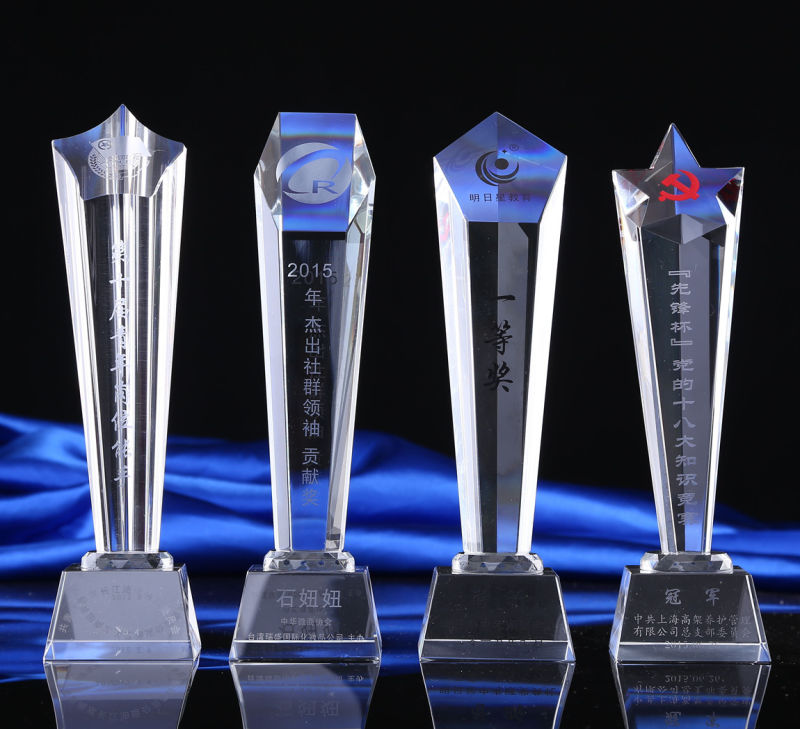 High Quality Crystal Glass Trophy Home Decoration