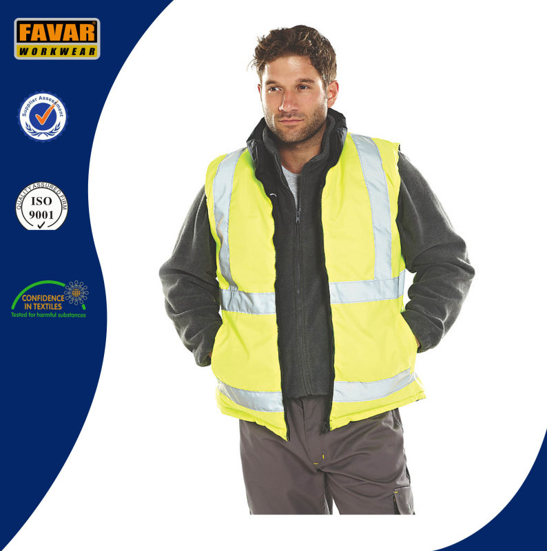 Reversible Yellow/Black Hi-Vis Bodywarmer