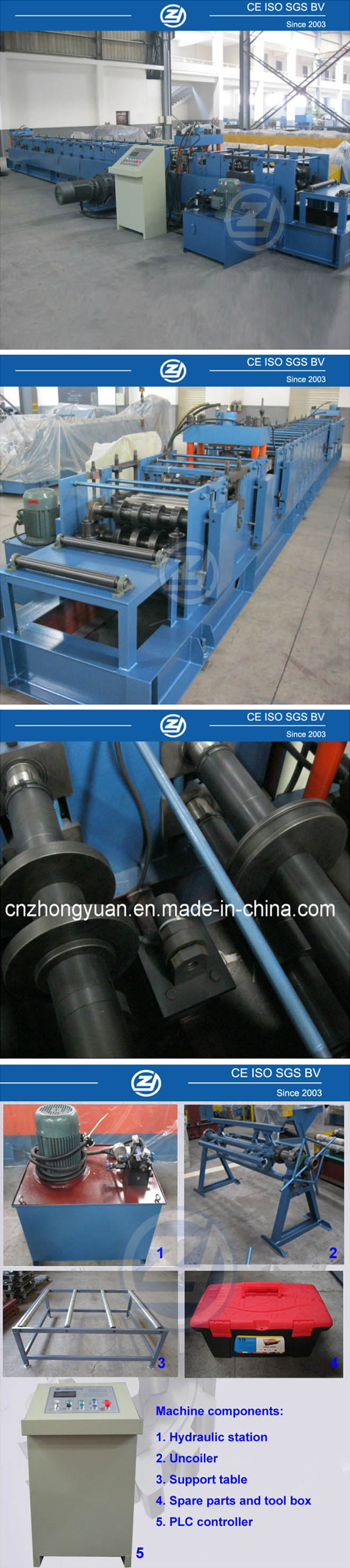 C Z Purlin Interchangeable Roll Forming Machine