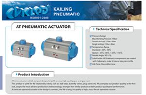 at Series Pneumatic Actuator Manufactory