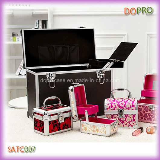 Black Huge Makeup Trunk Case Large Hair Stylist Tool Case (SATC007)