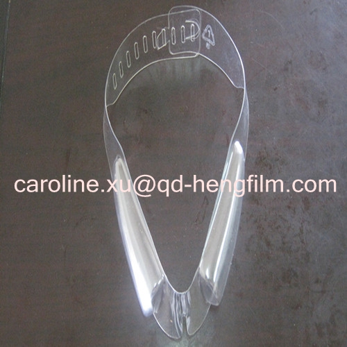 High Glass Glossy Garment Accessories Collar Insert Rigid PVC Film