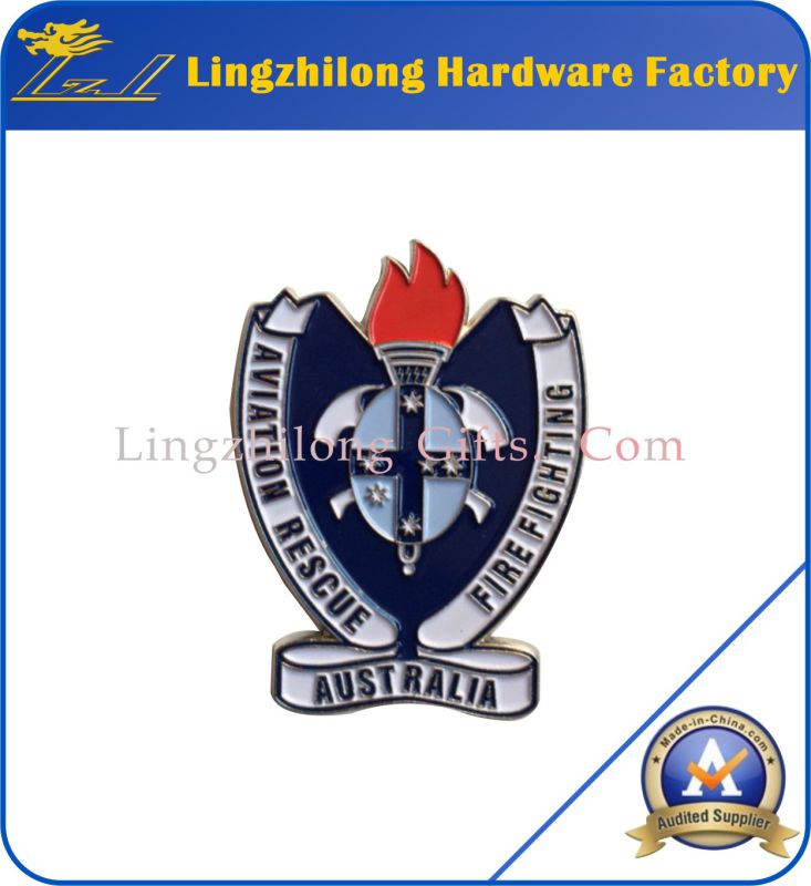 Soft Enamel Design Shield Metal Badge