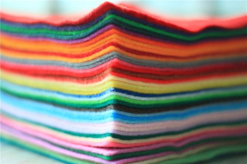 DIY Polyester Felt Nonwoven Fabric Sheet for Craft Work 42 Colors Super Soft Squares 5.9*5.9inch, About 1.5mm Thick,