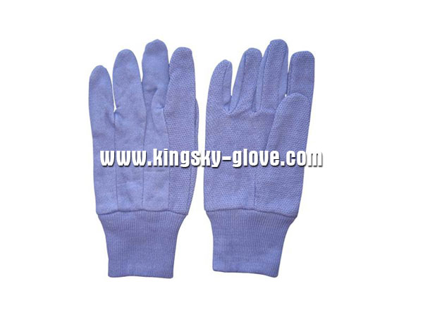 Cotton Knit Wrist Work Gardening Glove (2202)