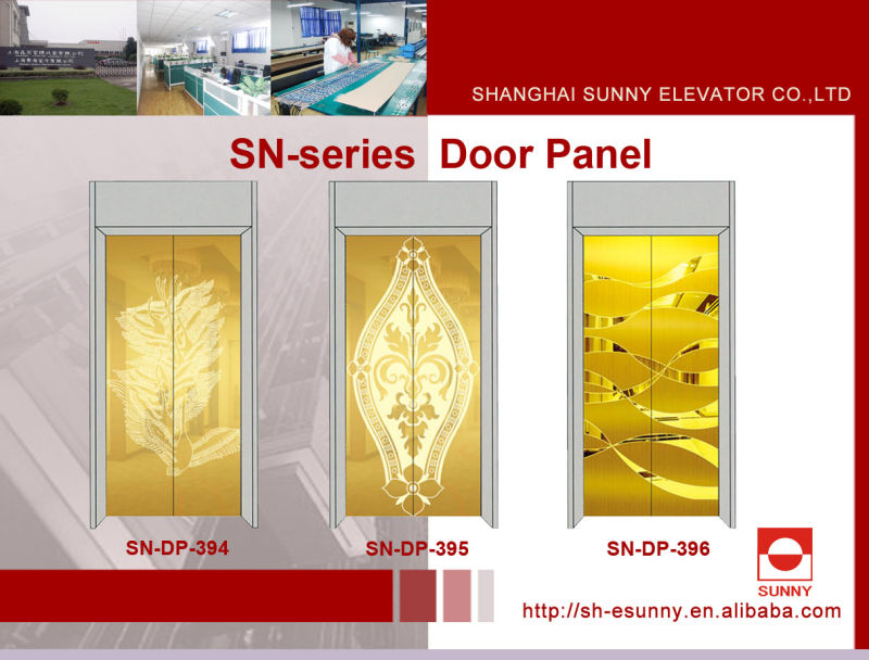 Elevator Door Panel with Maple Leaf Pattern (SN-DP-313)