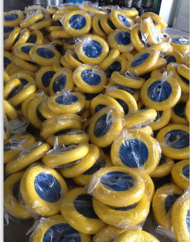 PU Flat Free Wheel with High Quality for Wheel Barrow Use