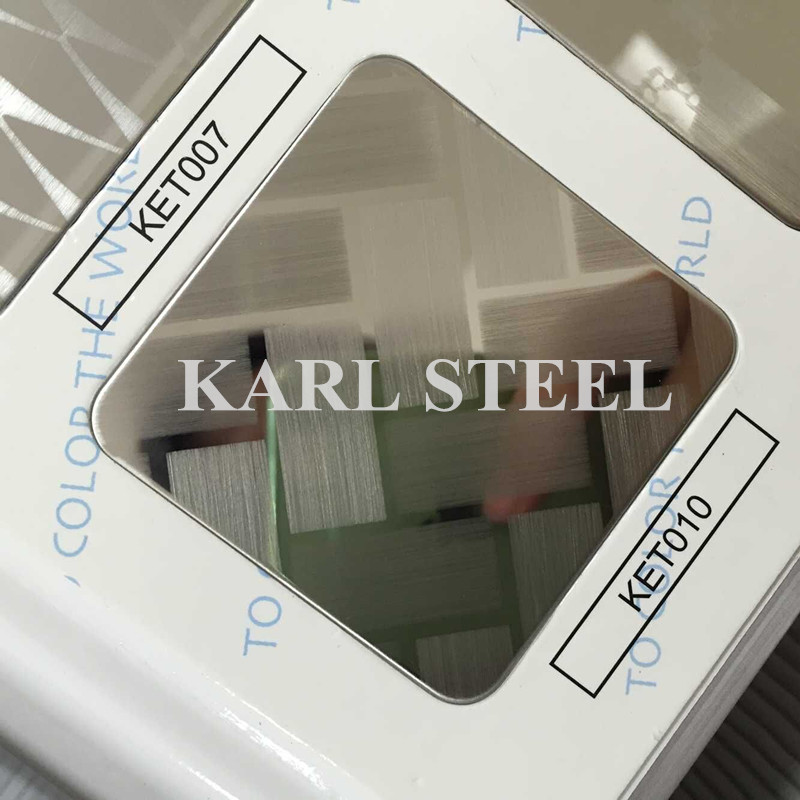 High Quality 201 Stainless Steel Color Ket006 Etched Sheet