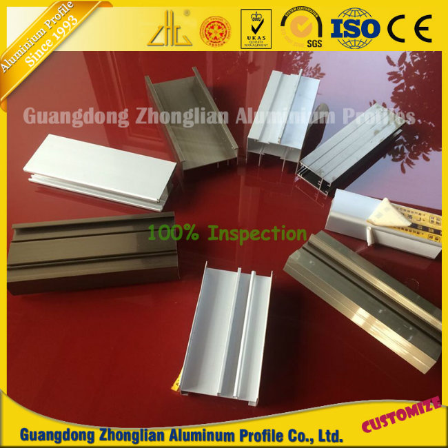 Colorful Electrophoresis Aluminium Extrusions for Furnitures Decoration