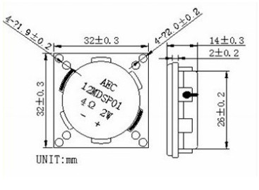 Fbs3214 4ohm 2W High Quanlity Mini Full Range Speaker Box Speaker (FBELE)