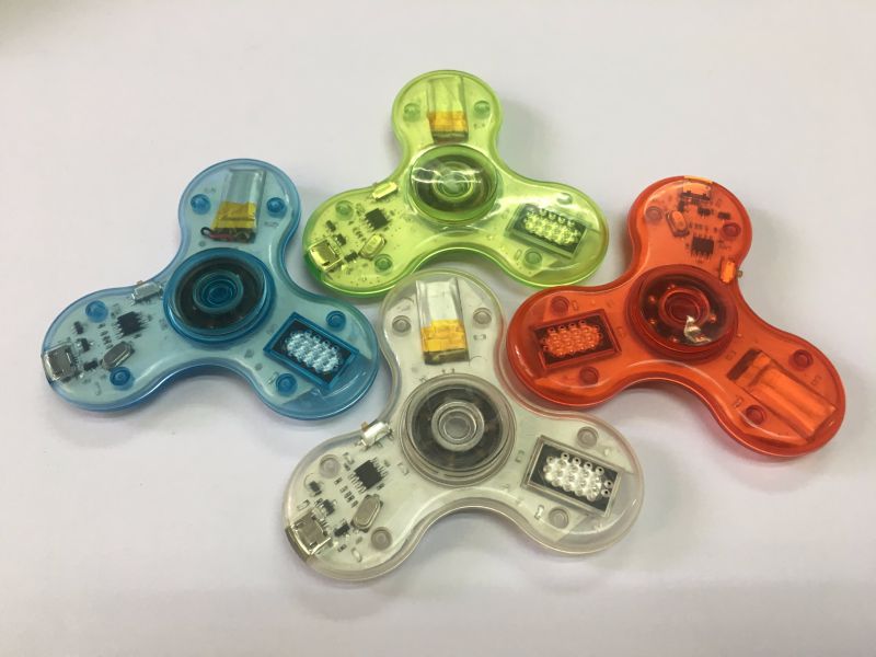 Hand-Spinner / Fidget-Spinner with Flash-Light and Bluetooth Speaker