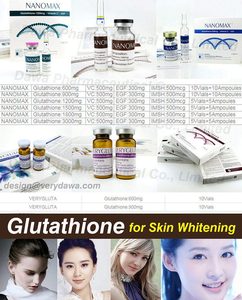 GMP Factory1500mg 3000mg 15g Beauty Products Tationil Skin Care and Wrinkle Removal Glutathione for Injection