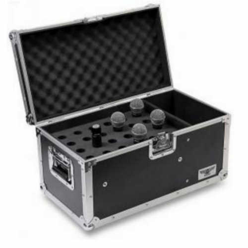 Black Heavy Duty Aluminum Microphone Carrying Case Hf-5100