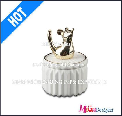 Cute Wedding Gift Squirral Ceramic Jewelry Box