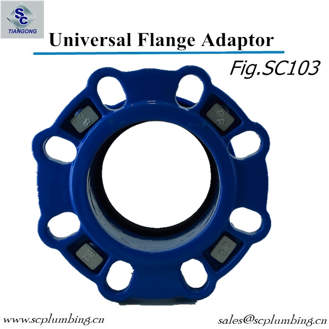 Ductile Iron Universal Wide Range Flange Adaptor