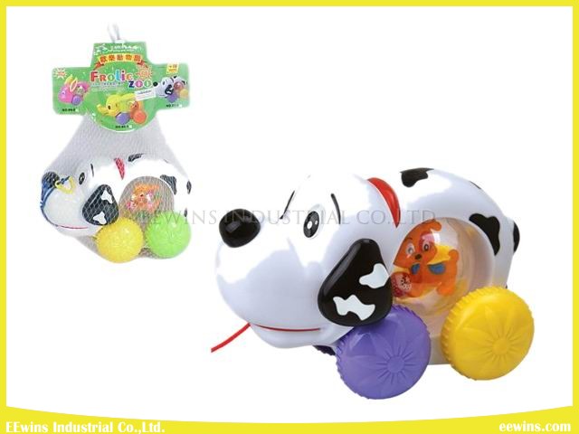 Plastic Cable Toys Dalmatians Pet Without Music