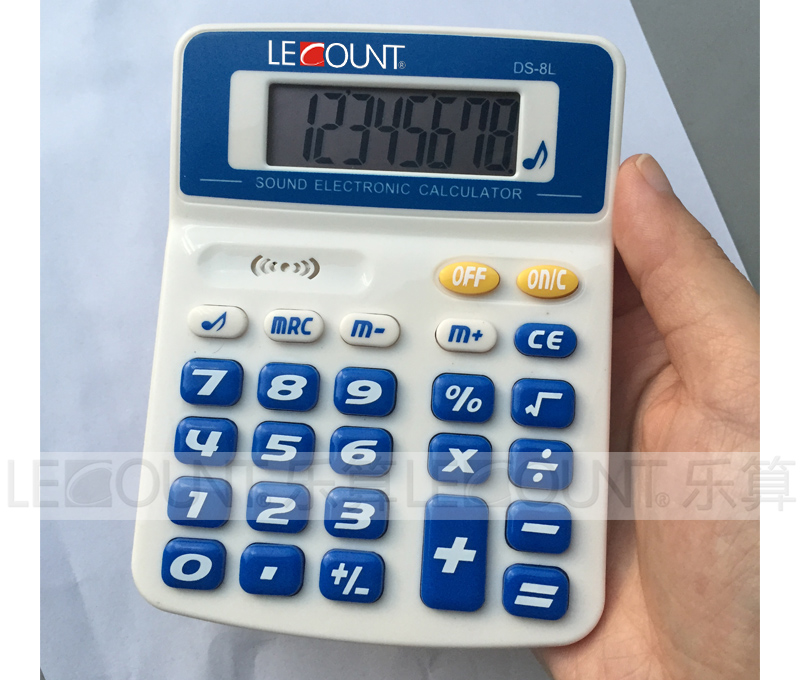 Large LCD Screen Dual Power Desktop Calculator with Speaker (LC260B)