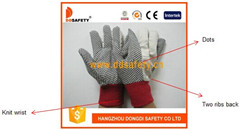 Gardening Gloves White Polka DOT Glove Dcd201