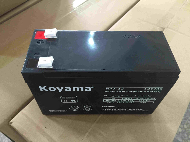 12V 7ah Lead Acid AGM Battery for Emergency Lighting, Scooter