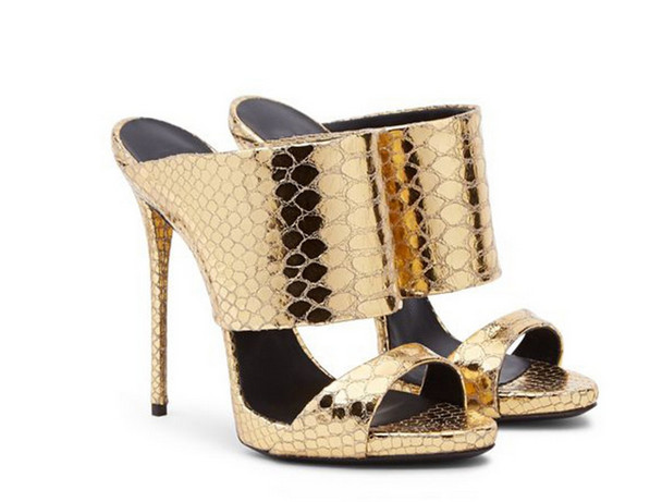 Sex Snake Pattern High Heel Sandal for Women (HC 028)