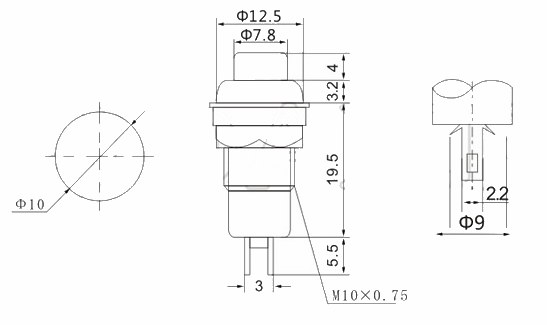 Metal Push Button Switch Safe Switch High Quality Switch