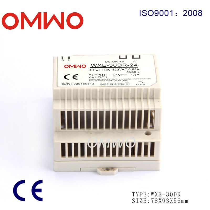 Omwo Wxe-30dr-5 DIN Rail Single Output Switching Power Supply