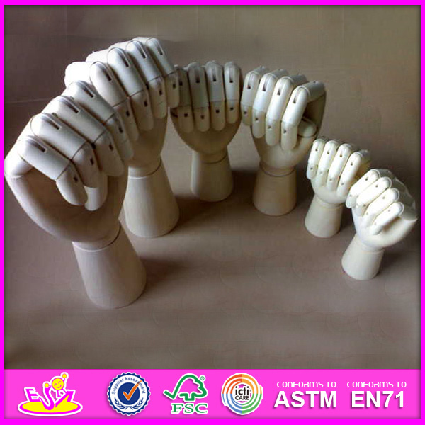 New Product Wooden Artist Hand Model, Flexible Manikin Wooden Hand Model, High Quality Wooden Hand Model W06D042-a