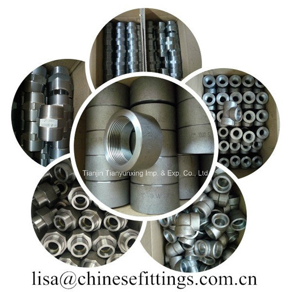 High Pressure Forged Carbon Steel Threaded Tee Threaded Fittings