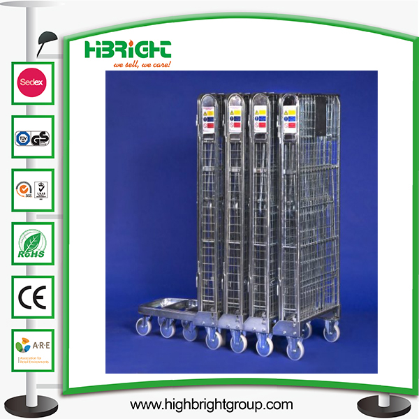 Warehouse Roll Storarge Cage Container Trolley Cart