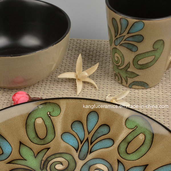 Luxury Design Hand Painted Ceramic Dinnerware Set