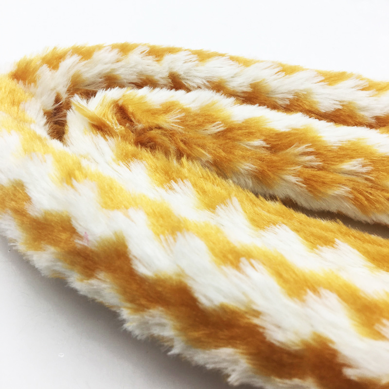 1.8m Yellow Striped Fur Design Acrylic Hookah Shisha Hose Pipe (ES-HH-006)