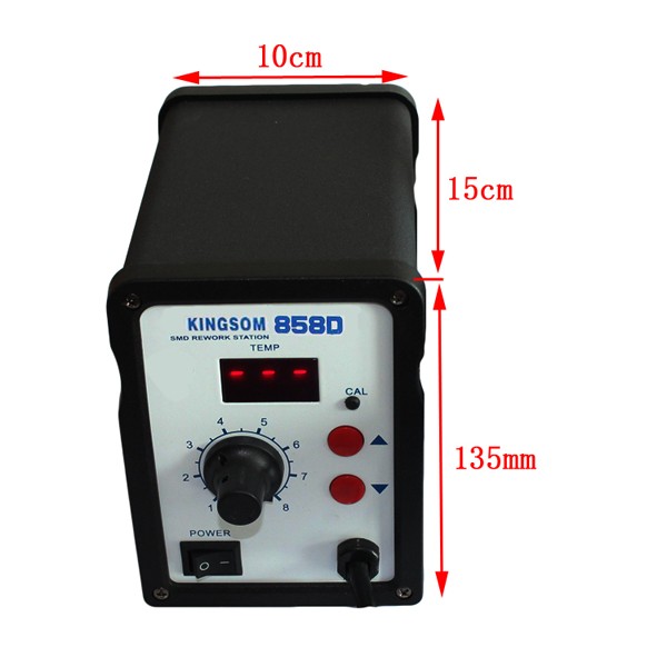 Estação de retrabalho de solda de pistola de ar quente SMD da máquina de reparo do telefone 858D para reparação de PCB