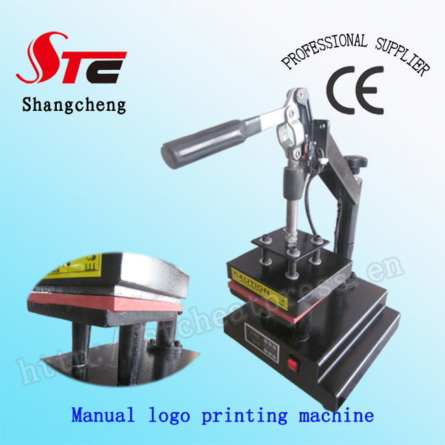 CE Manual Logo Heat Press Machine T-Shirt Logo Heat Transfer Machine T-Shirt Mark Printing Machine Stc-Tb01