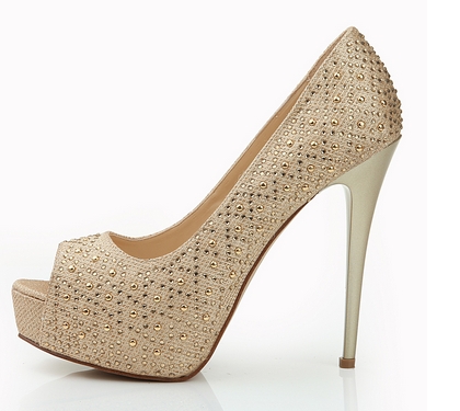 New Collection High Heel Women Diamond Shoes (HS17-058)