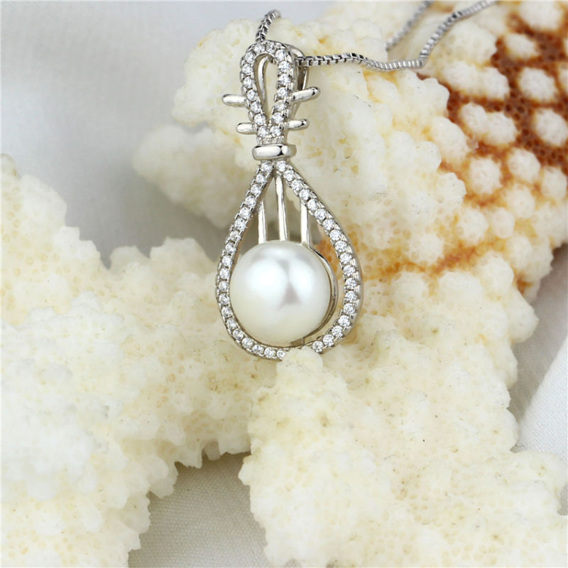 Natural Freshwater Pearl Pendant 925 Silver